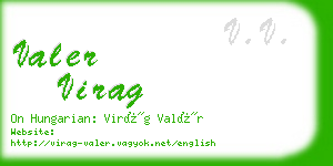 valer virag business card